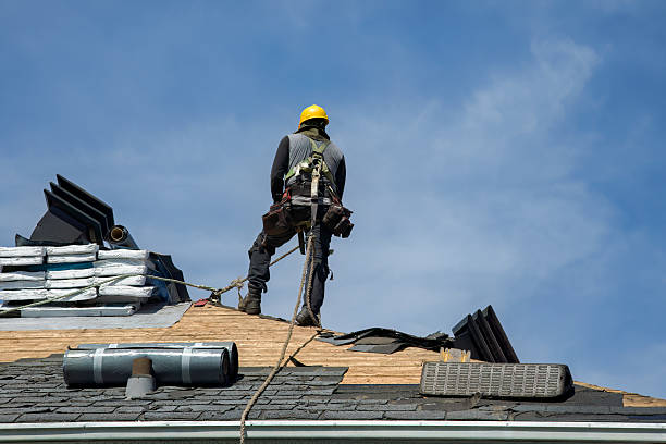 Professional Flat Roof Repair technician working in Laings, OH